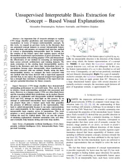 Unsupervised Interpretable Basis Extraction for Concept-Based Visual
  Explanations