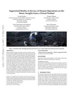 Augmented Reality in Service of Human Operations on the Moon: Insights
  from a Virtual Testbed