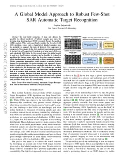 A Global Model Approach to Robust Few-Shot SAR Automatic Target
  Recognition