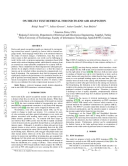 On-the-fly Text Retrieval for End-to-End ASR Adaptation
