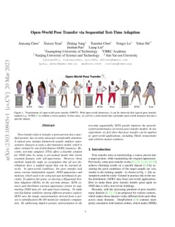 Open-World Pose Transfer via Sequential Test-Time Adaption