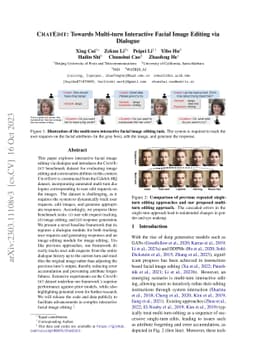 CHATEDIT: Towards Multi-turn Interactive Facial Image Editing via
  Dialogue