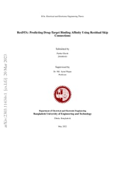 ResDTA: Predicting Drug-Target Binding Affinity Using Residual Skip
  Connections