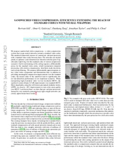 Sandwiched Video Compression: Efficiently Extending the Reach of
  Standard Codecs with Neural Wrappers