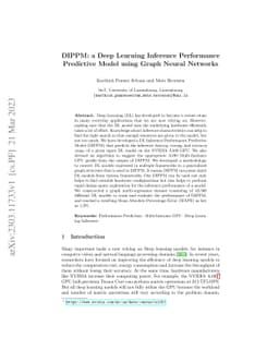 DIPPM: a Deep Learning Inference Performance Predictive Model using
  Graph Neural Networks