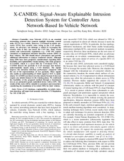 X-CANIDS: Signal-Aware Explainable Intrusion Detection System for
  Controller Area Network-Based In-Vehicle Network
