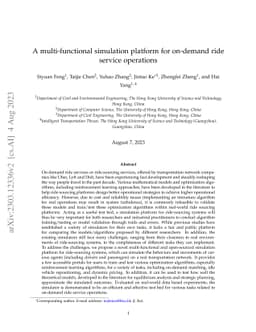A multi-functional simulation platform for on-demand ride service
  operations