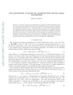 Non-asymptotic analysis of Langevin-type Monte Carlo algorithms