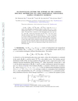 No Eigenvalues Outside the Support of the Limiting Spectral Distribution
  of Large Dimensional noncentral Sample Covariance Matrices