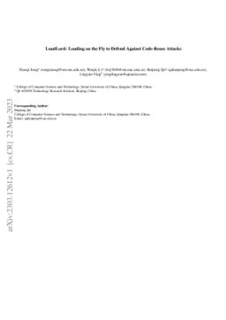 LoadLord: Loading on the Fly to Defend Against Code-Reuse Attacks
