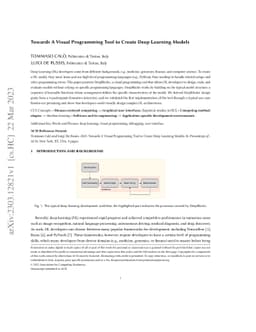 Towards A Visual Programming Tool to Create Deep Learning Models