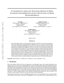 Confidence-Driven Deep Learning Framework for Early Detection of Knee Osteoarthritis