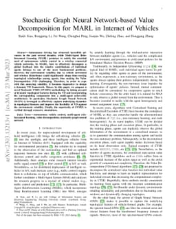 Stochastic Graph Neural Network-based Value Decomposition for MARL in
  Internet of Vehicles