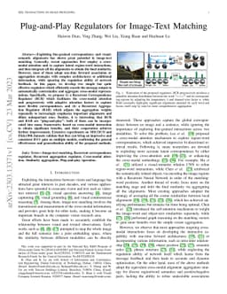 Plug-and-Play Regulators for Image-Text Matching