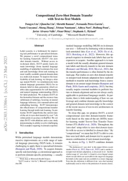 Compositional Zero-Shot Domain Transfer with Text-to-Text Models