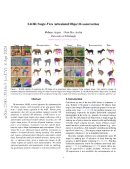 SAOR: Single-View Articulated Object Reconstruction
