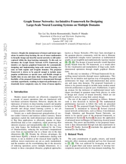 Graph Tensor Networks: An Intuitive Framework for Designing Large-Scale
  Neural Learning Systems on Multiple Domains