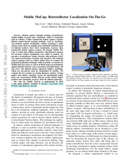Mobile MoCap: Retroreflector Localization On-The-Go