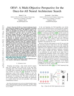 OFA$^2$: A Multi-Objective Perspective for the Once-for-All Neural
  Architecture Search