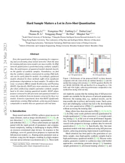 Hard Sample Matters a Lot in Zero-Shot Quantization