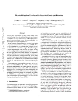 Directed Greybox Fuzzing with Stepwise Constraint Focusing