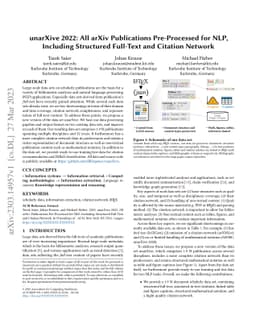 unarXive 2022: All arXiv Publications Pre-Processed for NLP, Including
  Structured Full-Text and Citation Network