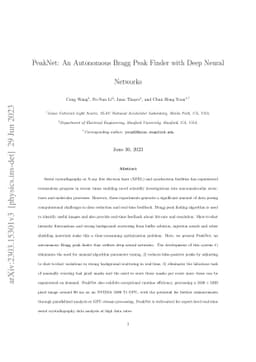 PeakNet: An Autonomous Bragg Peak Finder with Deep Neural Networks
