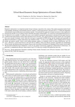 XVoxel-Based Parametric Design Optimization of Feature Models