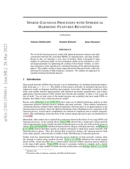 Sparse Gaussian Processes with Spherical Harmonic Features Revisited