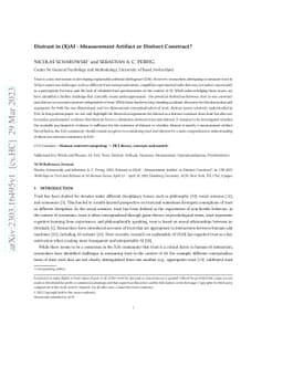 Distrust in (X)AI -- Measurement Artifact or Distinct Construct?