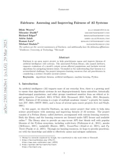 Fairlearn: Assessing and Improving Fairness of AI Systems