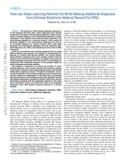 How can Deep Learning Retrieve the Write-Missing Additional Diagnosis
  from Chinese Electronic Medical Record For DRG