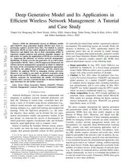 Deep Generative Model and Its Applications in Efficient Wireless Network
  Management: A Tutorial and Case Study