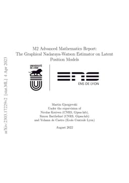 The Graphical Nadaraya-Watson Estimator on Latent Position Models