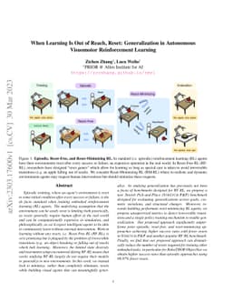 When Learning Is Out of Reach, Reset: Generalization in Autonomous
  Visuomotor Reinforcement Learning