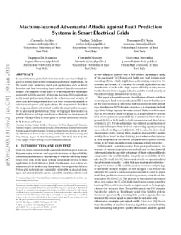 Machine-learned Adversarial Attacks against Fault Prediction Systems in
  Smart Electrical Grids