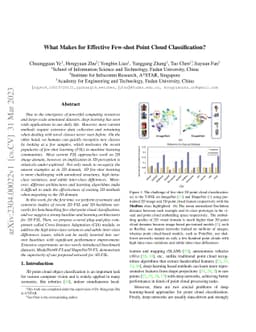 What Makes for Effective Few-shot Point Cloud Classification?