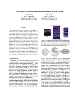 Directional Connectivity-based Segmentation of Medical Images
