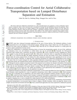 Sector Bounds for Vertical Cable Force Error in Cable-Suspended Load
  Transportation System