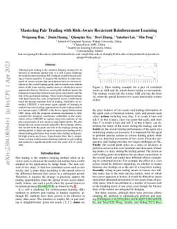 Mastering Pair Trading with Risk-Aware Recurrent Reinforcement Learning