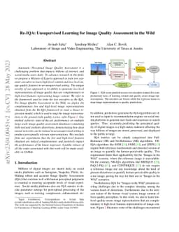 Re-IQA: Unsupervised Learning for Image Quality Assessment in the Wild