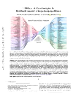 LLMMaps -- A Visual Metaphor for Stratified Evaluation of Large Language
  Models