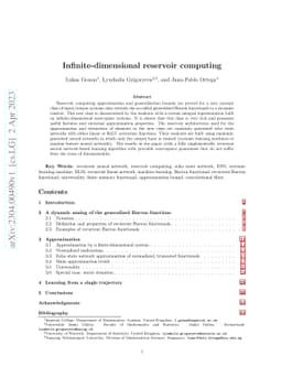 Infinite-dimensional reservoir computing