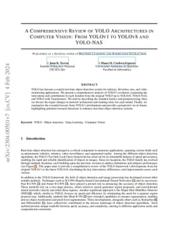 A Comprehensive Review of YOLO Architectures in Computer Vision: From
  YOLOv1 to YOLOv8 and YOLO-NAS