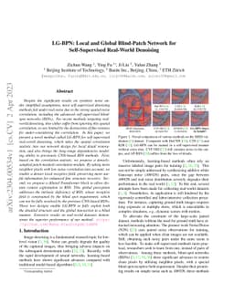 LG-BPN: Local and Global Blind-Patch Network for Self-Supervised
  Real-World Denoising