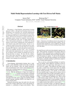 Multi-Modal Representation Learning with Text-Driven Soft Masks