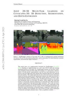 Joint 2D-3D Multi-Task Learning on Cityscapes-3D: 3D Detection,
  Segmentation, and Depth Estimation