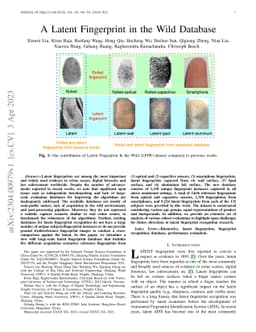 A Latent Fingerprint in the Wild Database
