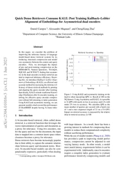 Quick Dense Retrievers Consume KALE: Post Training Kullback Leibler
  Alignment of Embeddings for Asymmetrical dual encoders