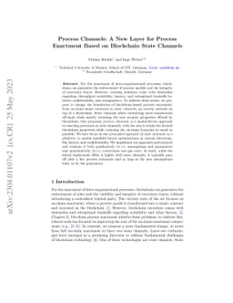 Process Channels: A New Layer for Process Enactment Based on Blockchain State Channels